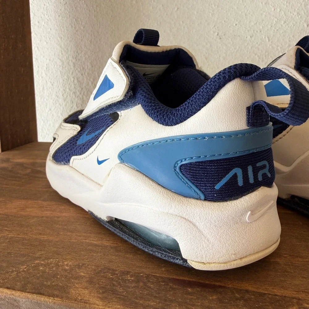 Nike Air Max Bolt TD Kids Sneakers White Blue CW1629-400 Size 10C