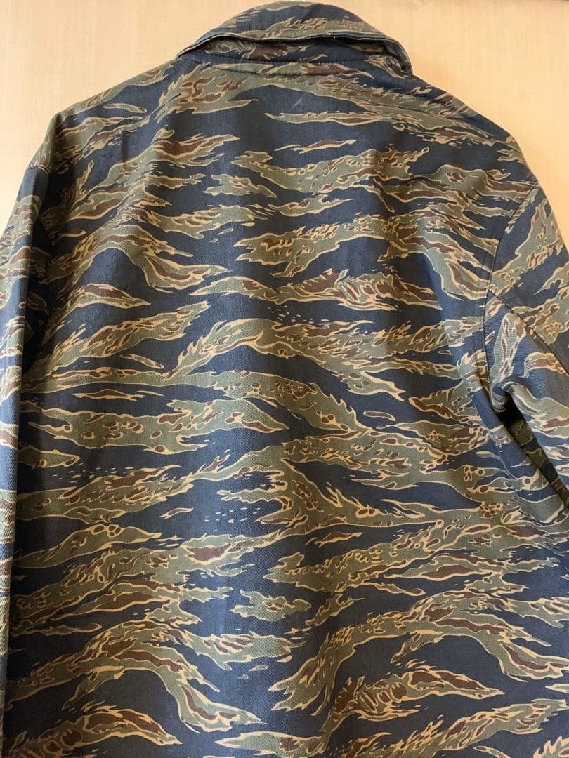 Adidas Originals Cotton Jacket Camouflage Shirt Brown M